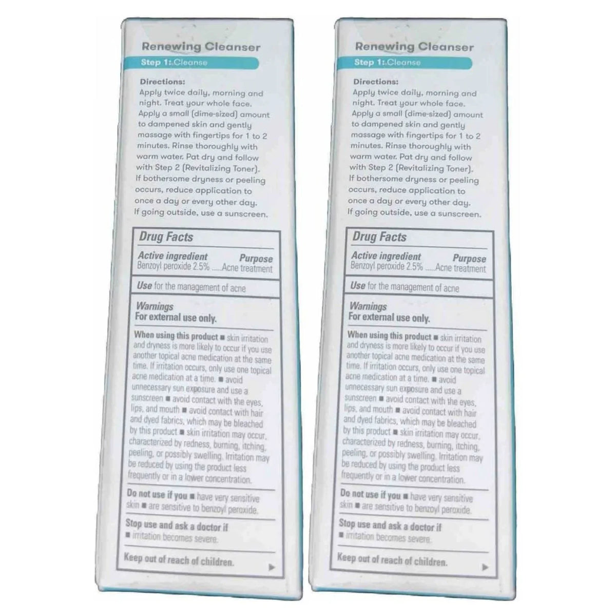 of Pack Medication 1 Solution Cleanser Cleanse Proactiv 2, Acne Each Renewing 4 Step oz