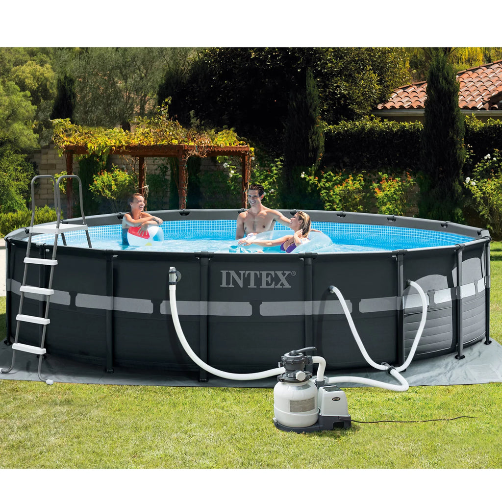 XTR 18' Ultra 52" Above Ground Intex Pool & with Vacuum Set x Pump Robot