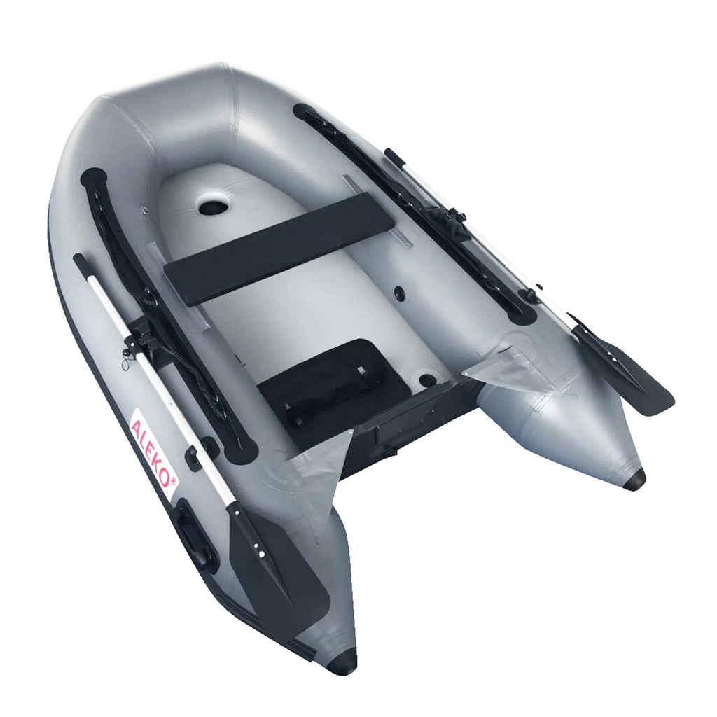 Floor Air Inflatable 8.4 ALEKO Foot Boat Fishing - - Gray