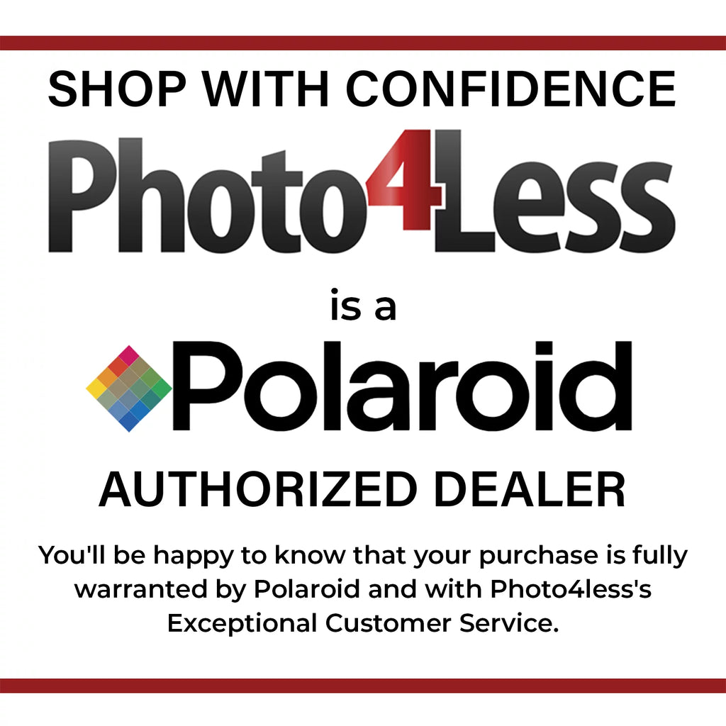 Grey Leather Prints Wide Holds 5" Phobea Color Album + 600 pack + Polaroid 32 Photo Cloth Film for Double Prints- for