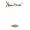 Party 6 Table Calligraphy - Signs Pieces Gold Reserved - Supplies