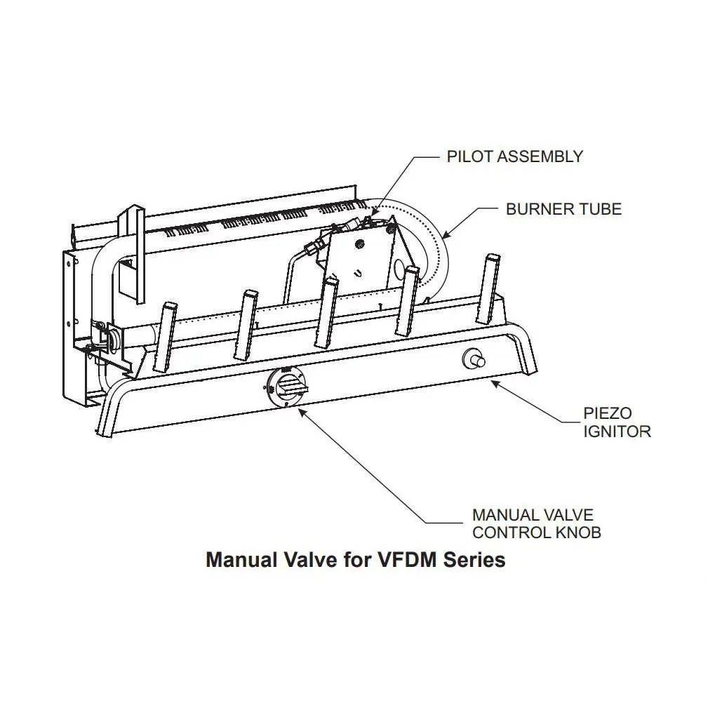 & 24 with Gas Burner, Vent-Free Log Empire Natural - 7 Piece in. Set Manual Vented Refractory