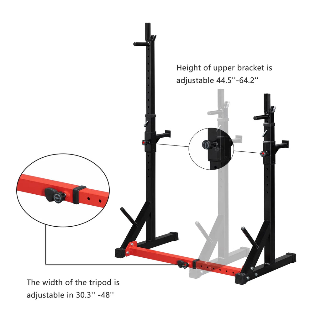 Press Multi-function Adjustable Home Indoor Stand Kmowoo Fitness Barbell Trainer Squat Bench