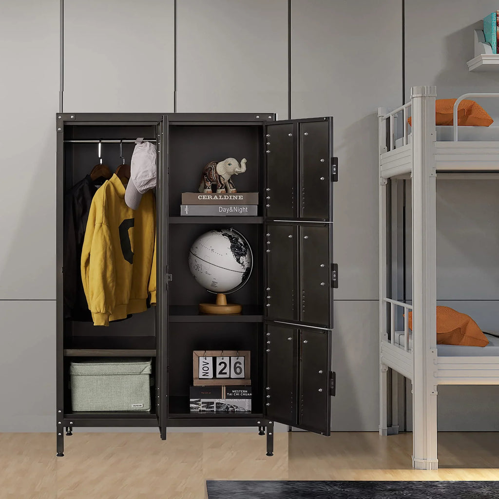 4 Employees,71" Staff,Home Steel Cabinet Lockers Storage STANI Sundries,Gym,School Office Door for Metal Lockable with for