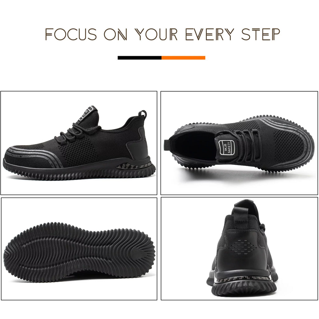 Shoe Work Toe Steel Shoes Men10/Women11 Size Tanleewa Nonslip Shoes for Safety Men