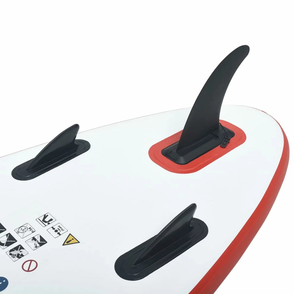 Fin Paddle Oar Red Hand X Set Waterproof With And Hand Paddle And Set Andoer Paddle 153.5" Leash Leash Inflatable Red - White - Pump Set Oar parcel,Inflatable Aluminum Paddle With