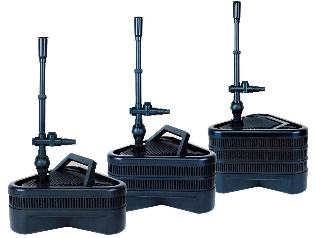 to Pond Pond Quiet with One® Filter - Includes 4000 2000 Sterilizer ALL-IN-ONE up TRIPLE Pump for UV Gallons