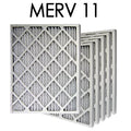 11 Air Size 16x20x1 Filter Pleated Actual MERV | 15.5x19.5x.75 6PK -