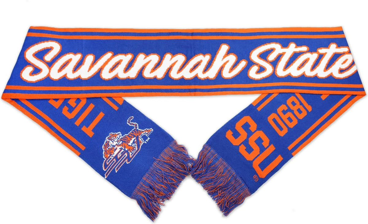 Knit Savannah - Scarf x Big Boy State Tigers 80" S6 [Royal Blue 7"]