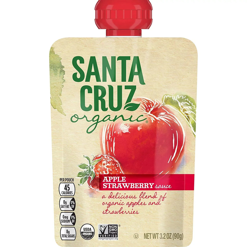of Apple 4 2 Santa Apple -- Sauce Organic® Pouches Strawberry Cruz Pack