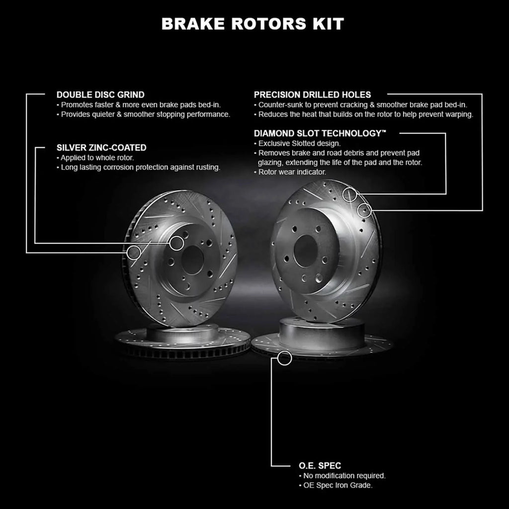 39002 select: 2008-2009 R1 2013-2014 Wgpn2 200, CALIBER D/S Concepts Concepts DODGE CHRYSLER Fits R1 SRT-4 Silver Brake Rotor