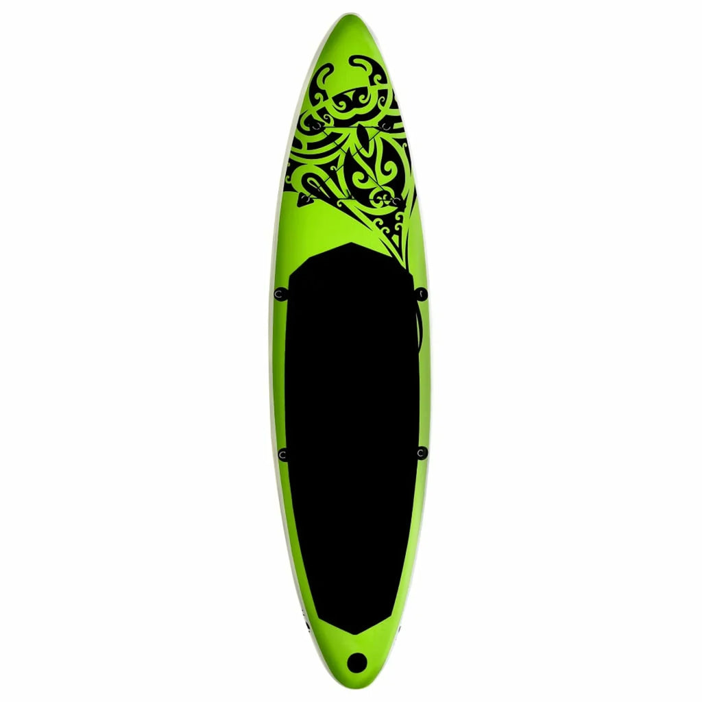 Suzicca Paddleboard Inflatable 120.1"x29.9"x5.9" Set Green