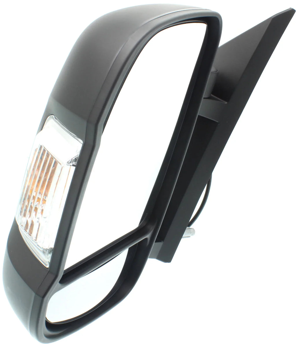 Ram 2014-2018 Compatible ProMaster Left Black Kool-Vue In-housing Textured With Mirror 1500 Signal Driver Light 2500 Side