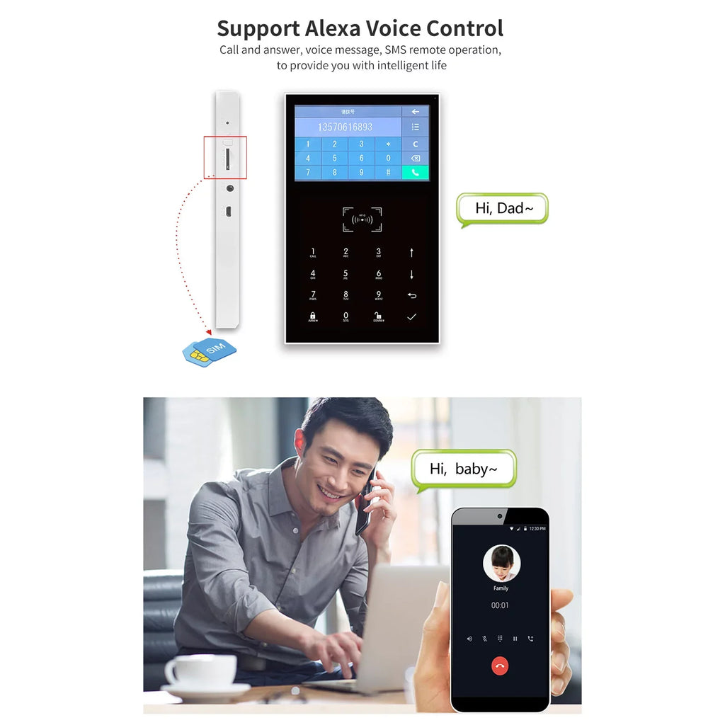 RFID GoolRC All APP DIY Screen WIFI Touch Home Burglar USB Life GSM System Smart Wireless Smart