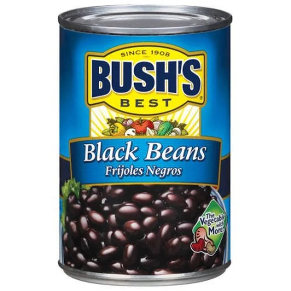 4) black of (Pack beans Bush's