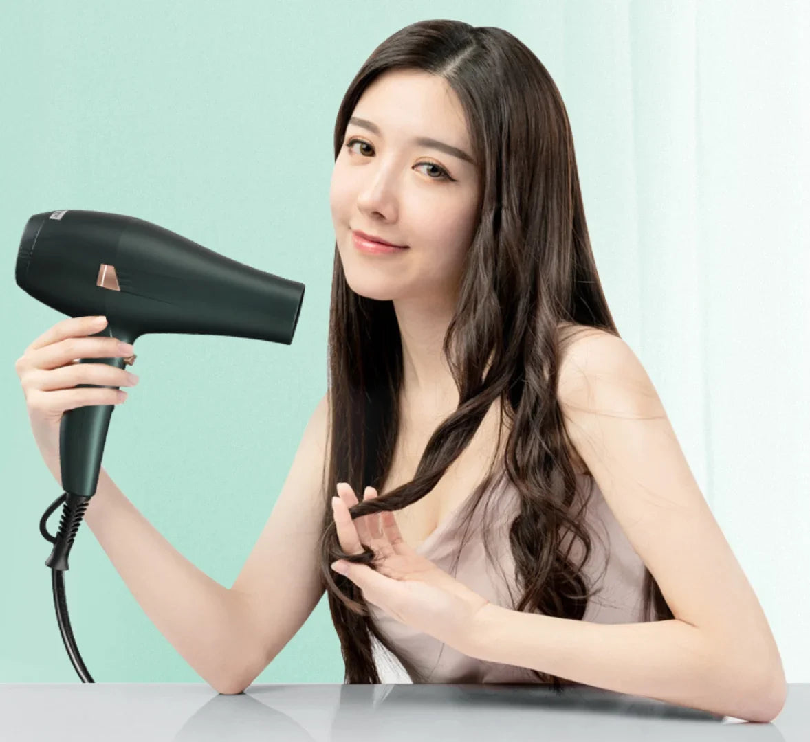professional Dryer, 2 High 3 Settings, Cool Dryer, Quiet Speed hair and air wind Function Ionic for and Silver Heat Button, Results cold stylist hot Dryer, Shinier high Hair Shot Power 2000W CONFU