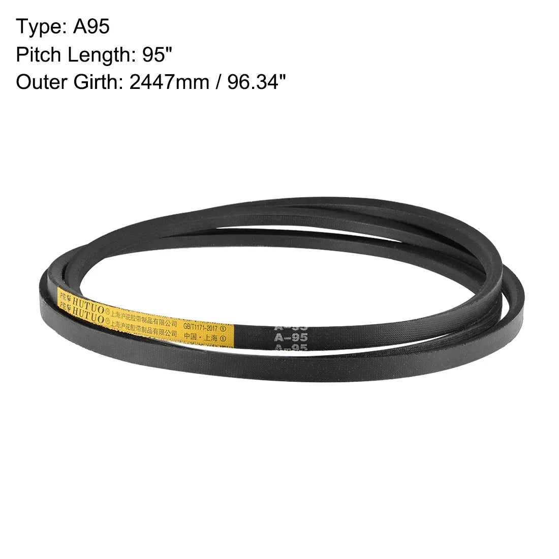 A-Section V-Belts Belt Rubber Drive 95" 2pcs Mid-Perimeter, A95