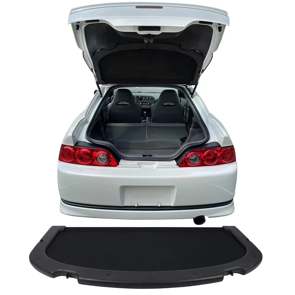 Compatible Black Privacy Trunk 02-06 OE Luggage Cover Cargo with Style Acura Motorsports RSX Ikon