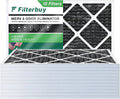 Furnace Pleated 8 HVAC AC Filterbuy with MERV Odor (12-Pack) Activated Eliminator Air Carbon 12x20x1 Filters
