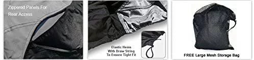 '- Covers Bag Weather & Waverunner Ski Gray/Black Custom & Straps - Rain Cruiser/HO/SHO/FX All Trailer Sun Free Fit - Jet for Full Weatherproof 2007-2008 - Yamaha FX HO - Trailerable
