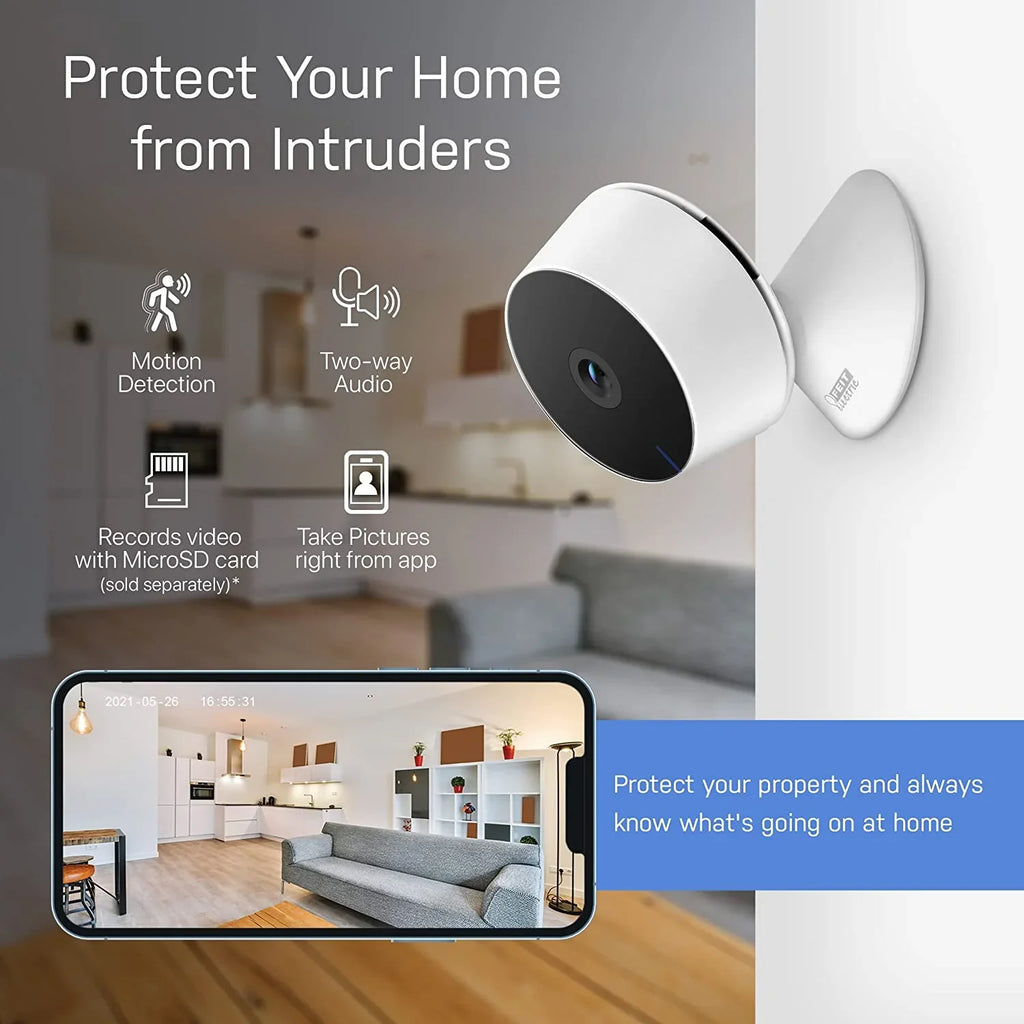 Night Camera Feit Motion , Audio, Electric Detection, Camera, Works 2-Way Indoor 2.4GHz with Vision,