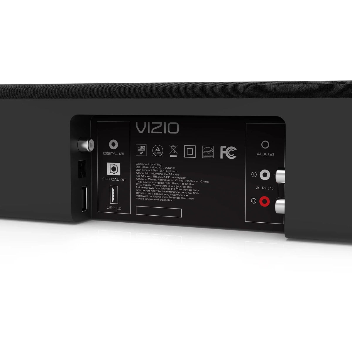 Bar (Refurbished) System Restored VIZIO Sound 2.1ch 38" (SB3821-C6B)