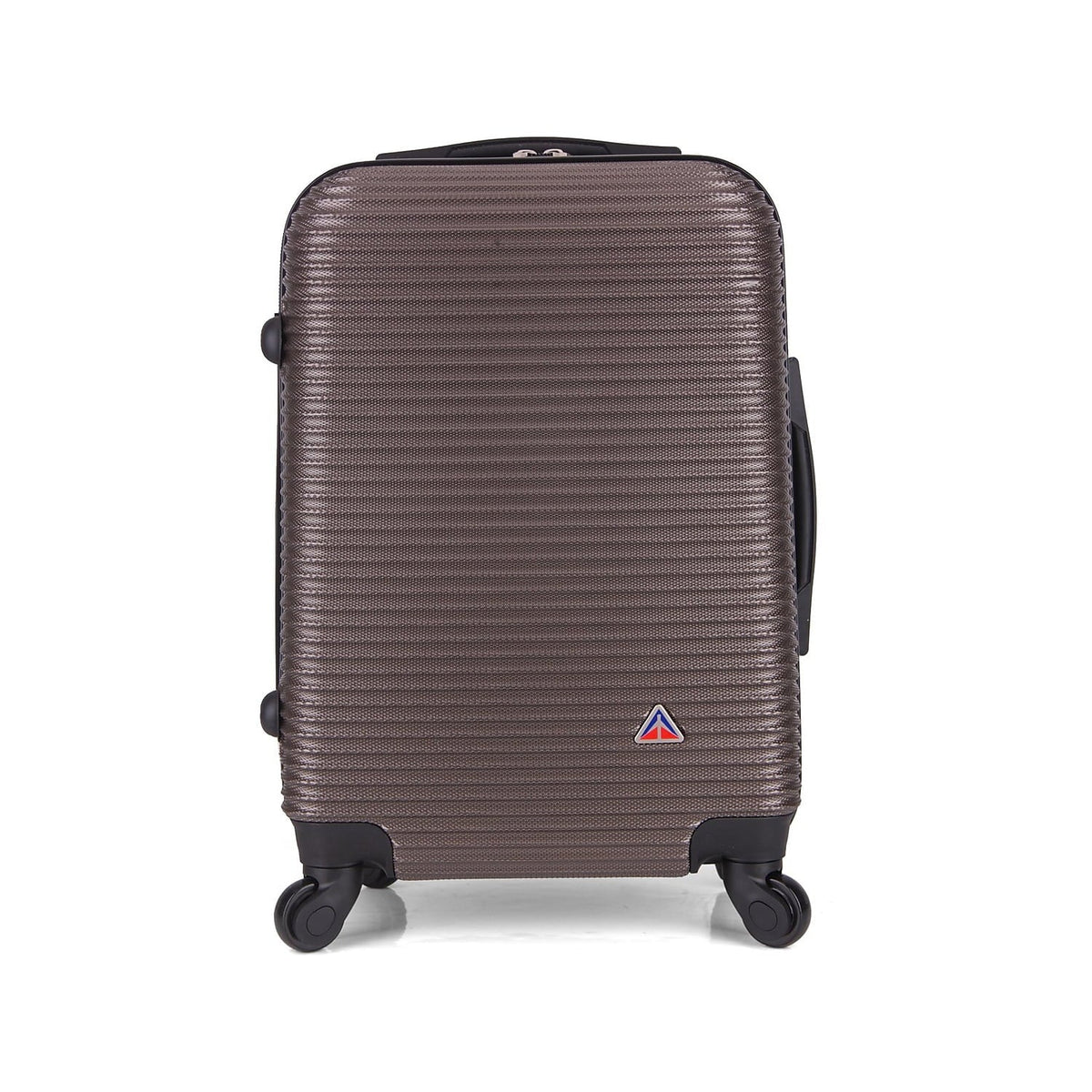 Carry-On PC/ABS Royal Plastic Luggage InUSA (IUROY00S-BRO) Brown
