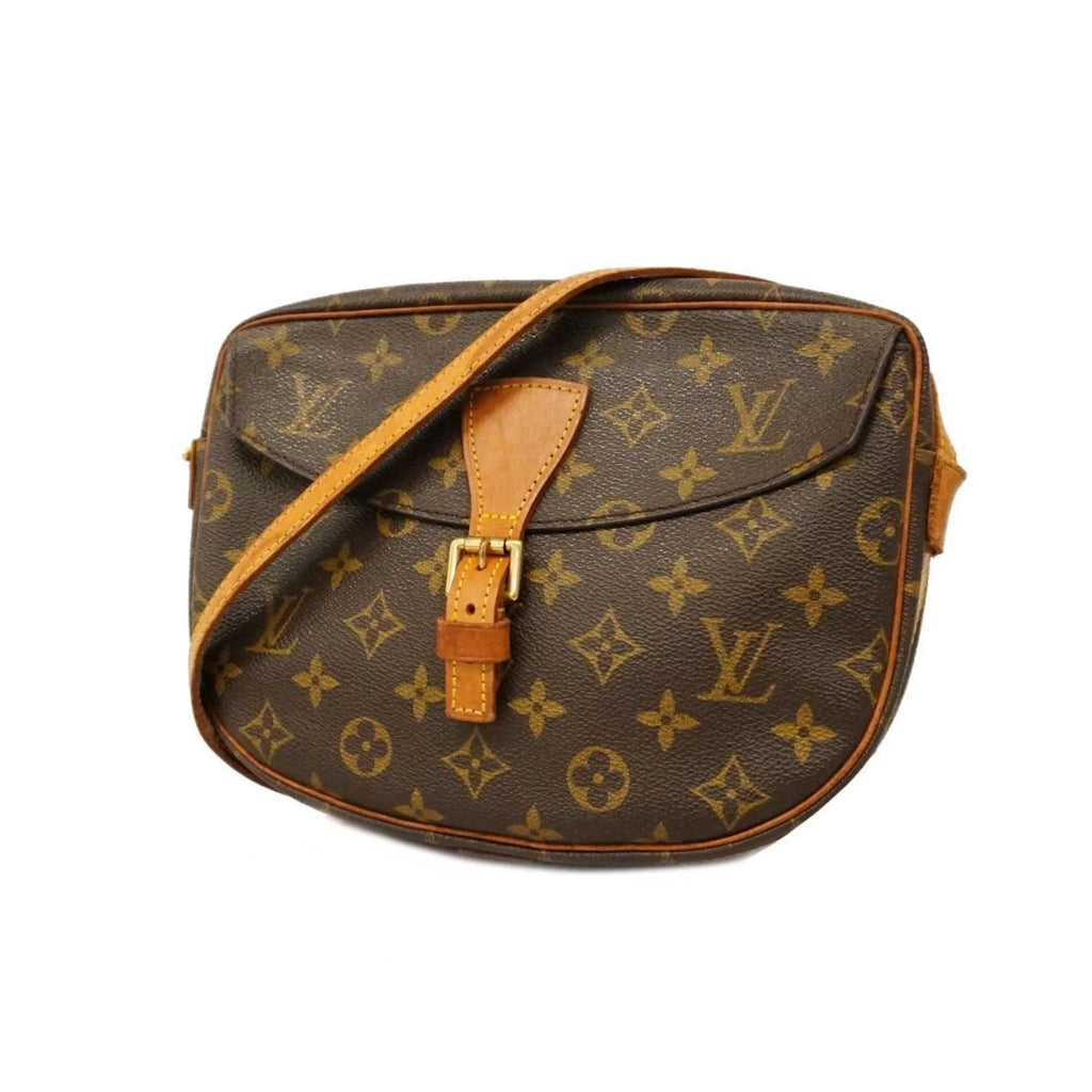 Louis (Good) MM Pre-Owned Vuitton Shoulder Jeune Brown M51226 Monogram Fille Bag Ladies