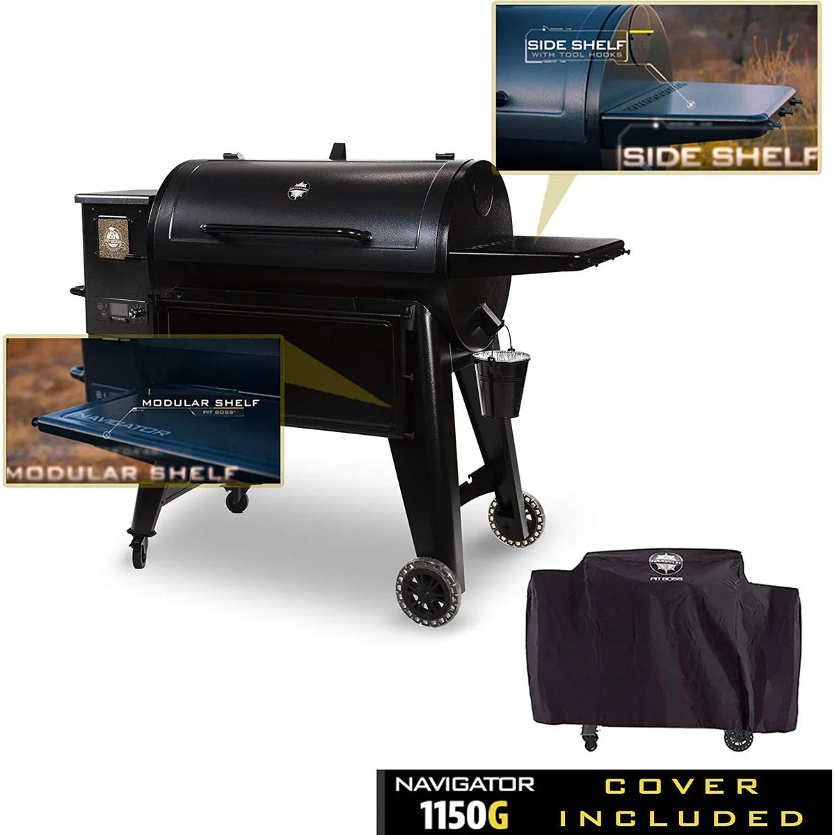 Navgator Pellet Gray & Grill, Dansons Black 262965 1150