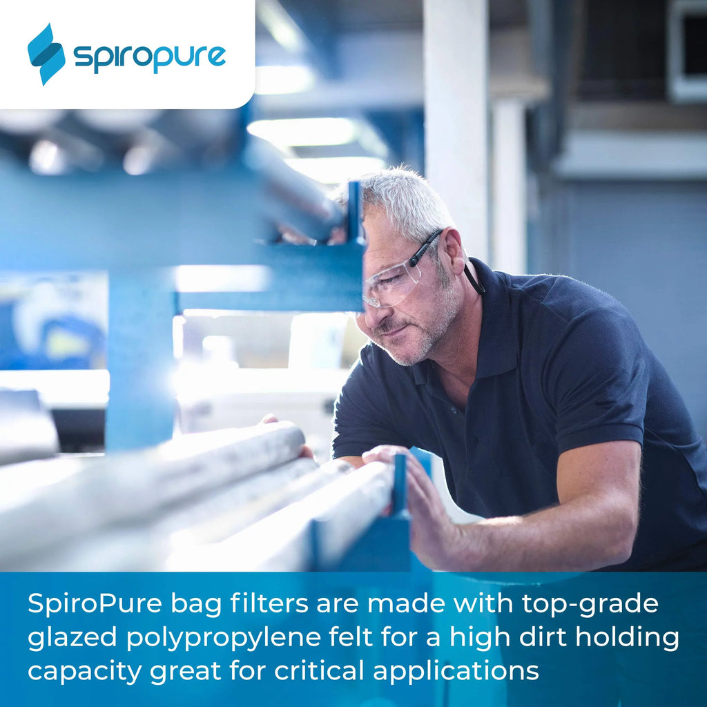 Bag 155388-03 10 of Polypropylene (20”) (Case Glazed SP-BP-420-10 Filter BP-420-10 #4 Felt Liquid SpiroPure Micron 40)