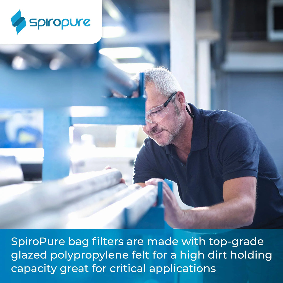 Bag 155388-03 10 of Polypropylene (20”) (Case Glazed SP-BP-420-10 Filter BP-420-10 #4 Felt Liquid SpiroPure Micron 40)