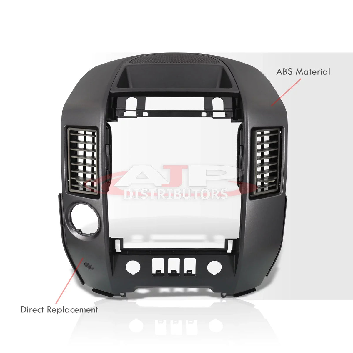 Titan Finisher Panel Radio AC Nissan Center A60 Lid WA60 05 Speaker Console XE For Armada Instrument (Gray) SE 2004-2006 Bezel Control Dashboard - w/ Clips