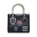 Black Unisex (Good) Pre-Owned Medium Judgement Lady Satchel Leather Calf Authenticated Dior