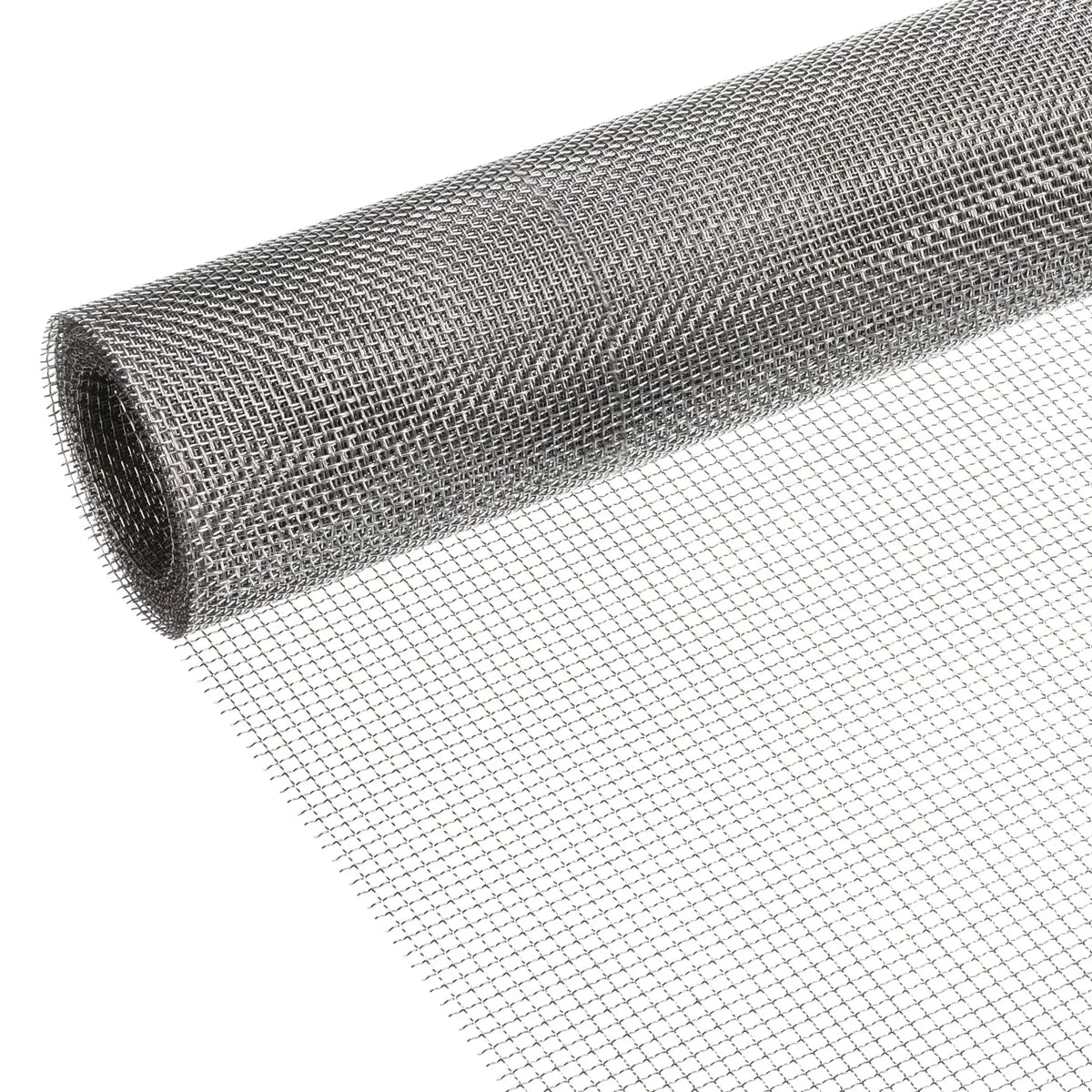 Screen Air for Replacement Woven Screen, Window Door Stainless Mesh Vent Screen Wire 304 Steel Mesh