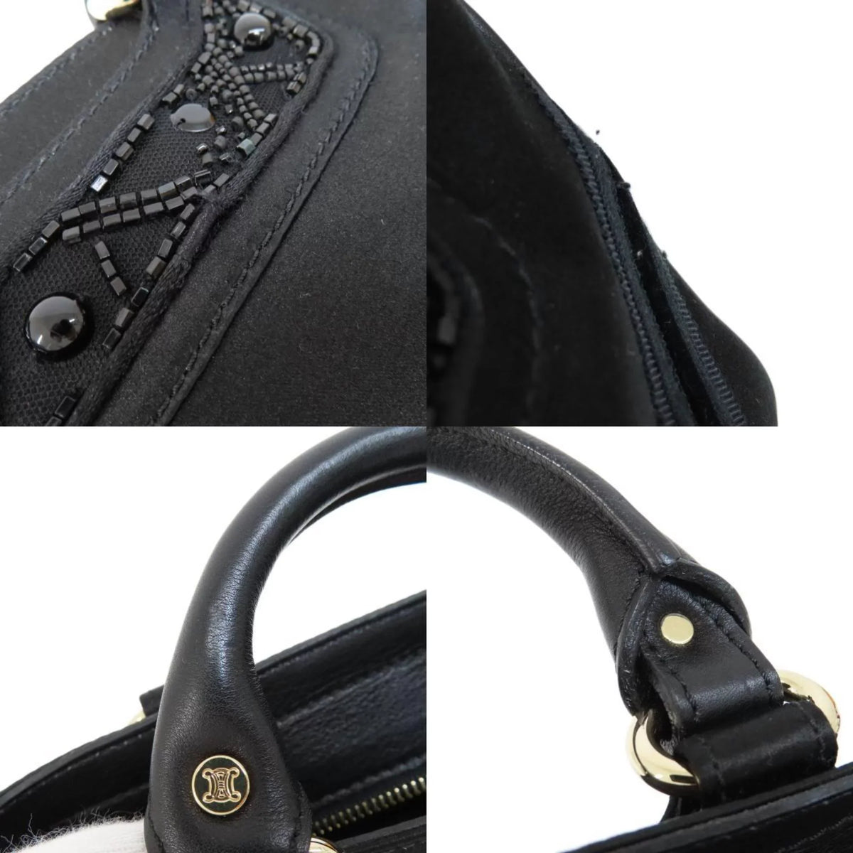 Celine satin CELINE Pre-Owned (Good) ladies handbag bag boogie