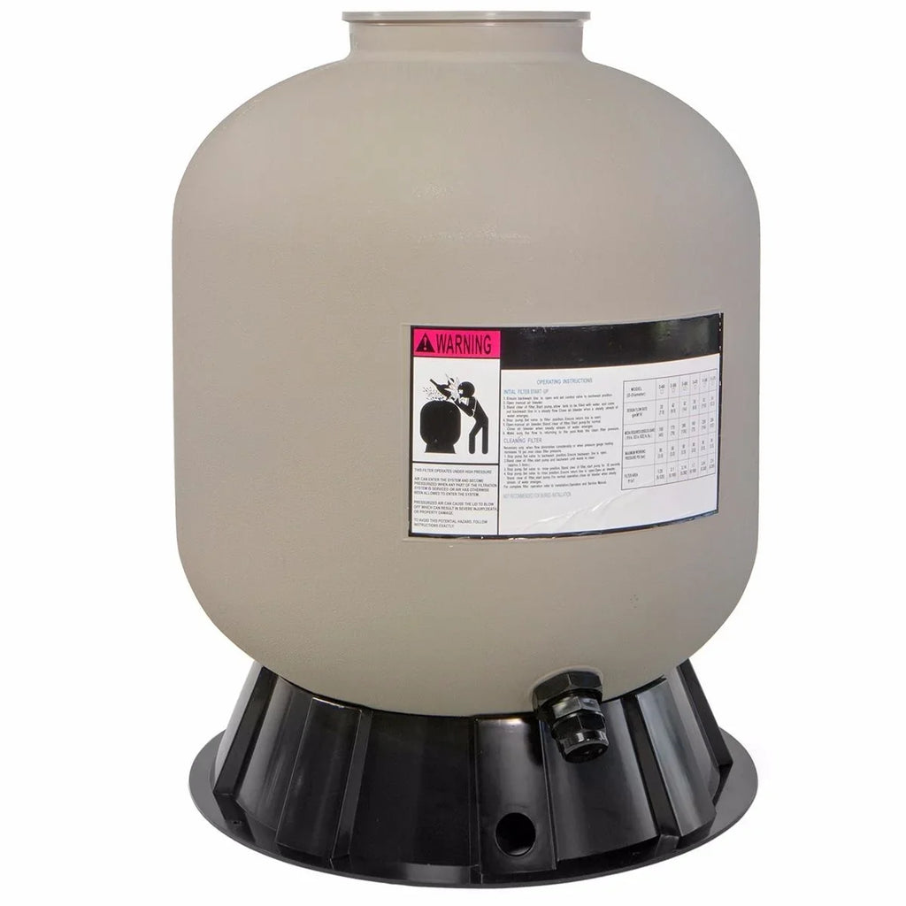 XtremepowerUS Gallons, Pressure 19", Sand degree 24,000 Water, 360 System of Gray valve Filter rotation