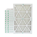 x x 9-1/2 Pack Pleated Air Glasfloss. 10x20x2 12 Actual 10 MERV by 2" Inch 1-3/4 Filters of 19-1/2 Size: