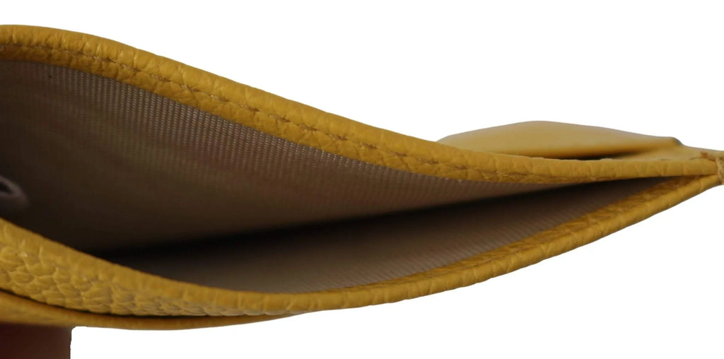Choo Holder Yellow Leather Jimmy Card Aarna