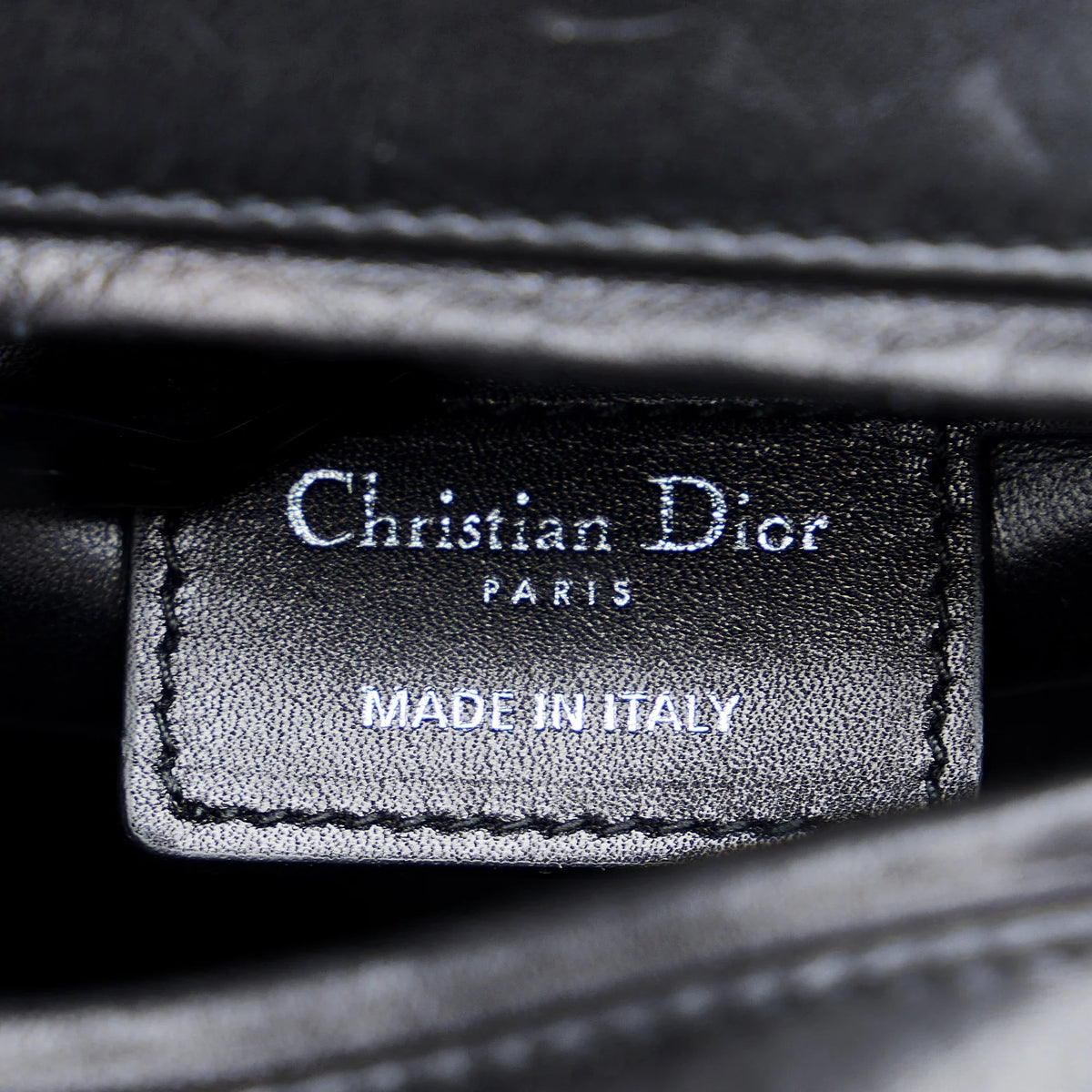 Black Unisex (Good) Pre-Owned Medium Judgement Lady Satchel Leather Calf Authenticated Dior