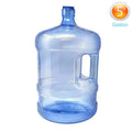 Reusable Water Camping Gallon Carry Grip Use, 5 Plastic Easy Residential Bottle Sports Container, Commercial PureAqua Handle, Jug BPA-Free &