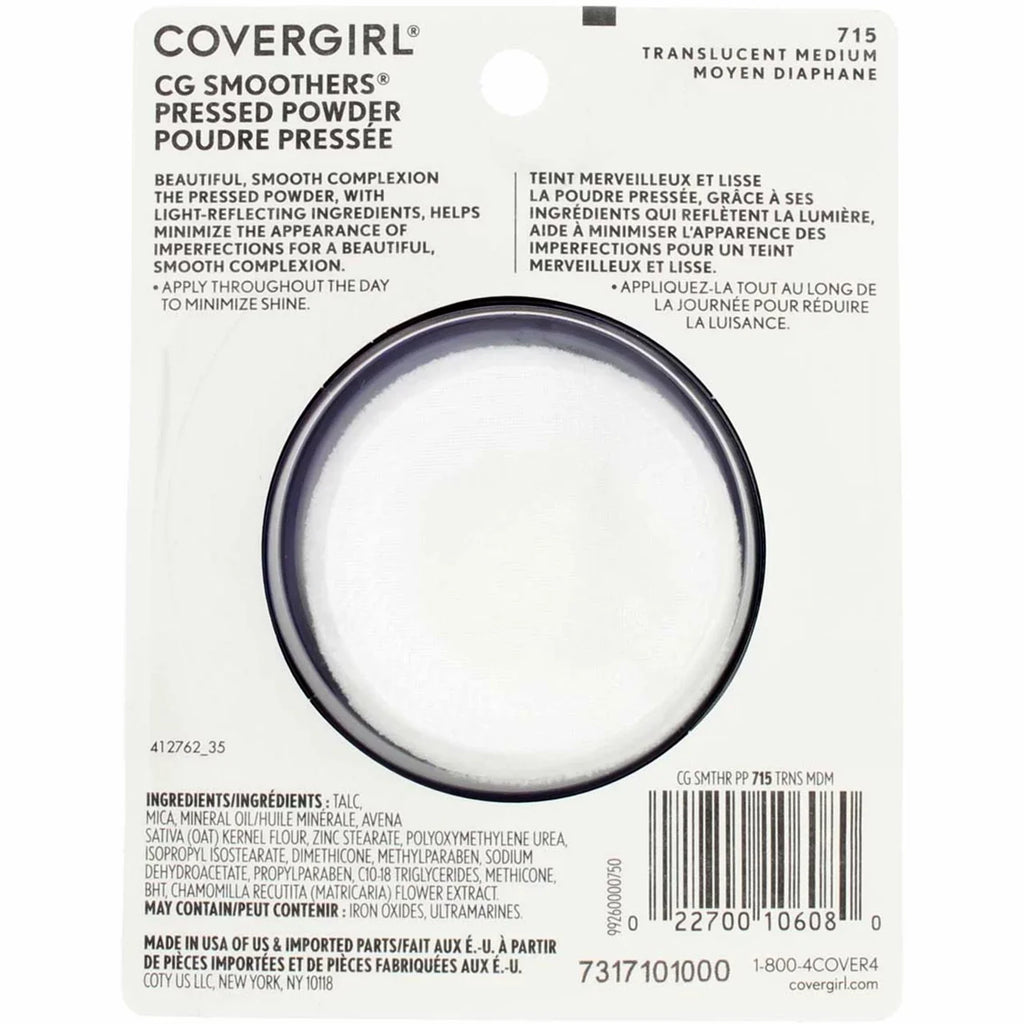 Translucent Smoothers (Pack Powder, oz 0.32 3) [715] CoverGirl of Medium Pressed
