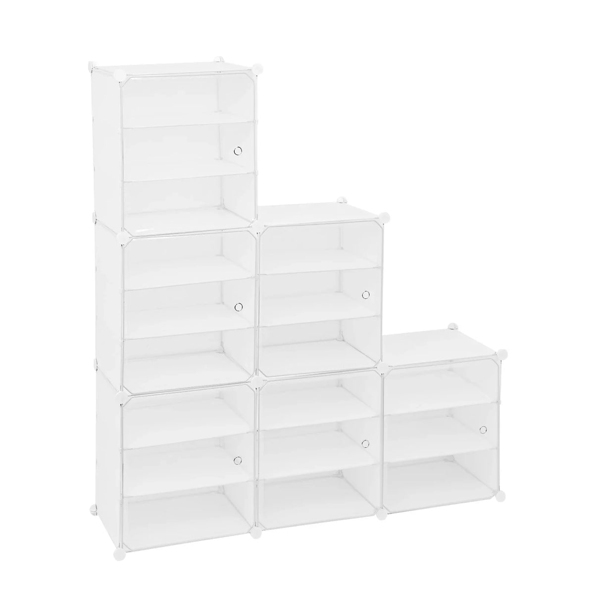 Entryway Stand 96 for Pairs Shelf 12 Storage Cabinet White Plastic Modular Shoe Shoe 48 Cubes Rack Closet Tiers Bedroom Boxes, Tower Shoe Organizer Hallway Storage