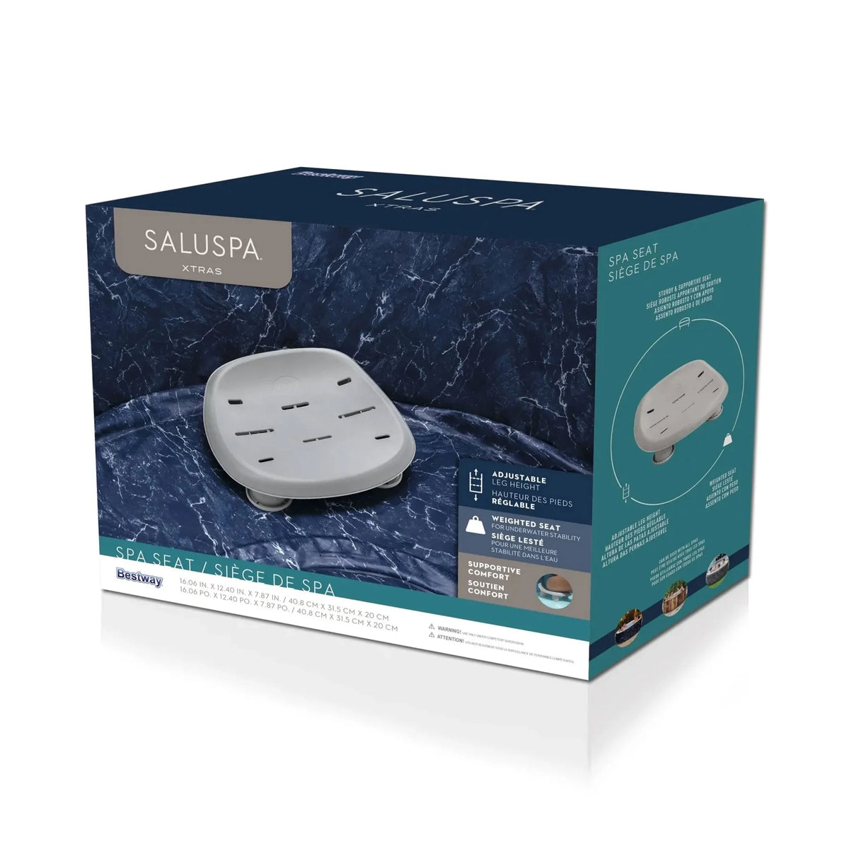 SaluSpa Spa AirJet Hot Honolulu Coleman 6-Pack Bestway with Tub Seat