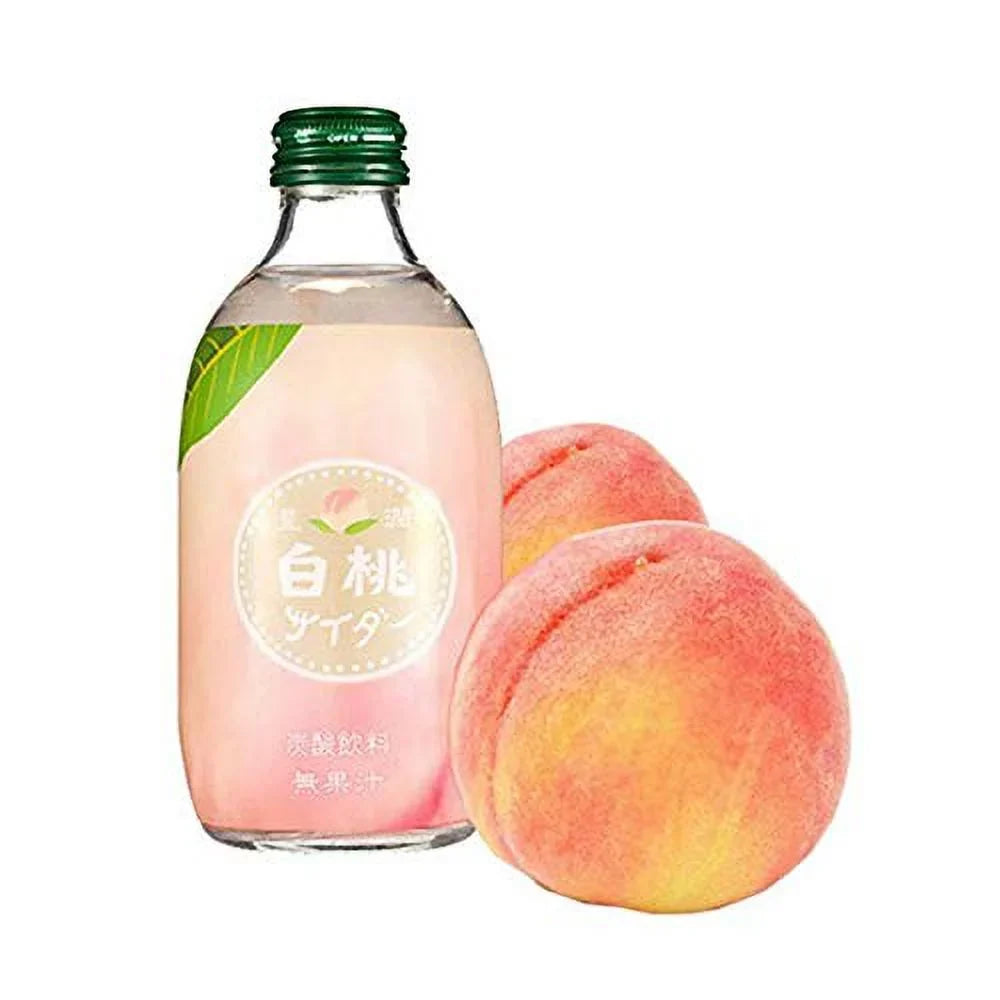 '- (Pack 5) (300Ml) Oz. Soda Of Hojyun White Product Cider Peach Japan. 10 Of Japanese