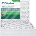 Furnace MERV HVAC AC Filters Air Pleated 13 Filterbuy 24x24x1 (6-Pack)