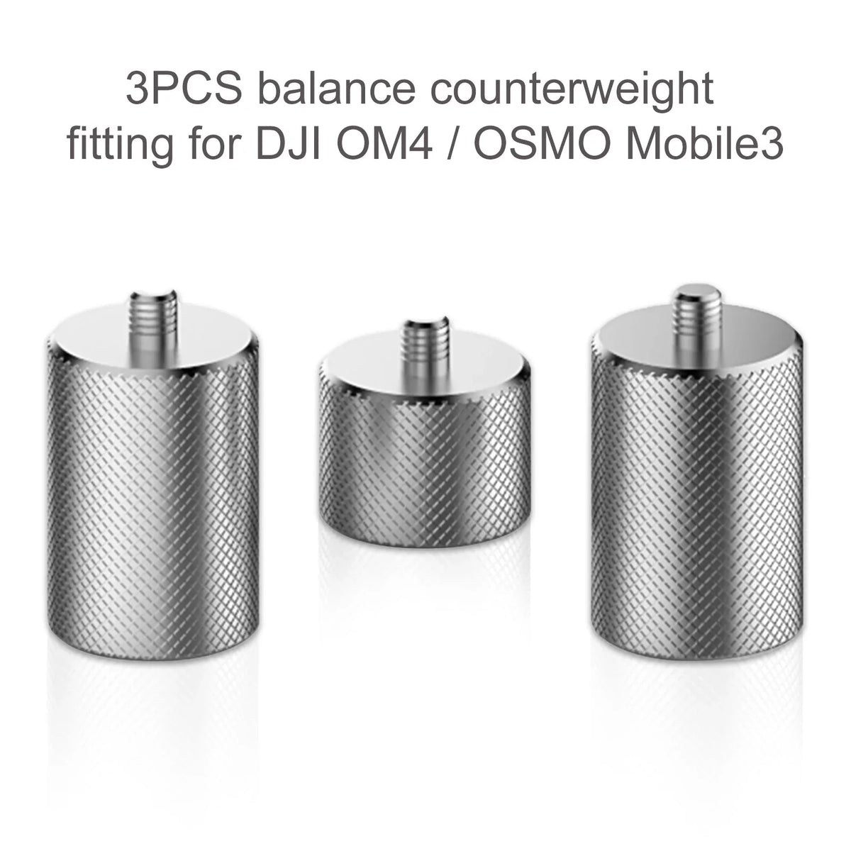 OSMO Weight 3pcs Gimbal Smartphone Mobile 50g, Stabilizer, OM for Optimal DJI Nebublu Shooting Balance 3 4, Counterweight Video for Hand,held Counter Metal