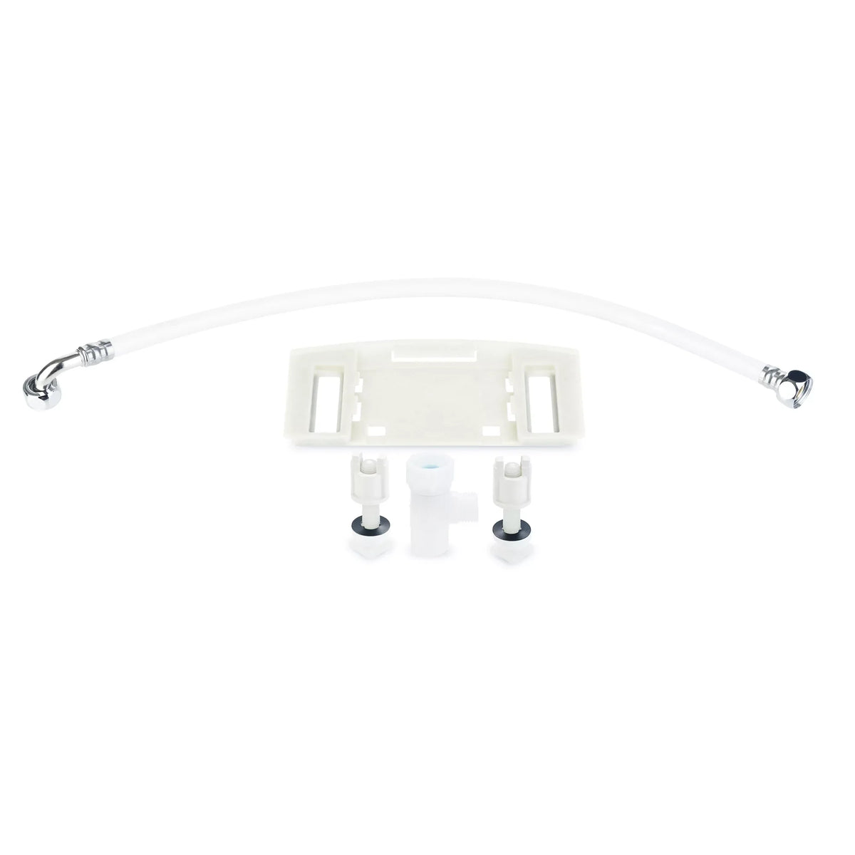 Brondell Bidet Swash SE400 Nozzle, Stainless with Sidearm, White Dryer Steel Round and Seat