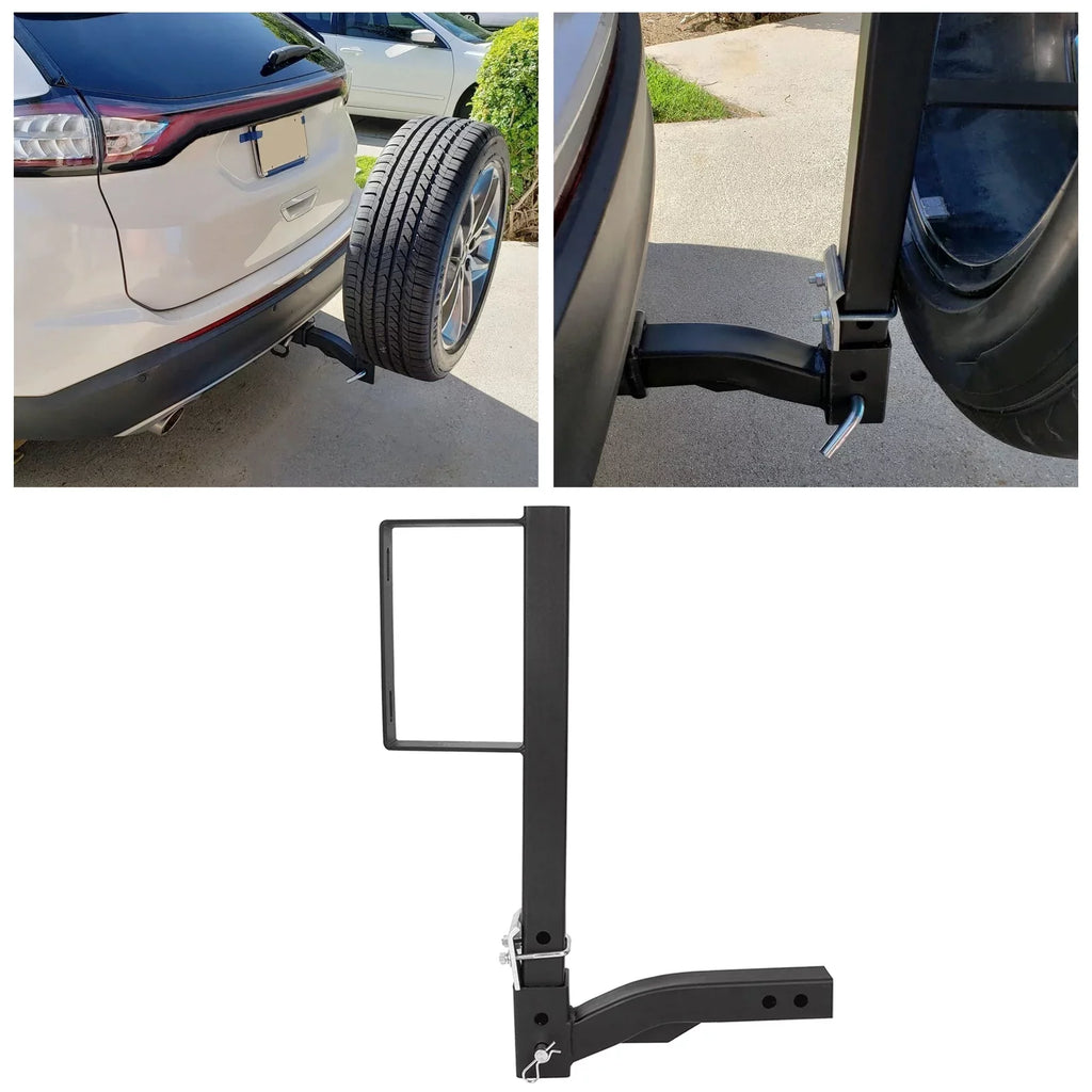 High Hitch Tire Tire Trailer Mount Fits Universal RV 24" Spare Spare Carrier Car KOJEM All Truck Hitch Receivers 2" Rack Tire