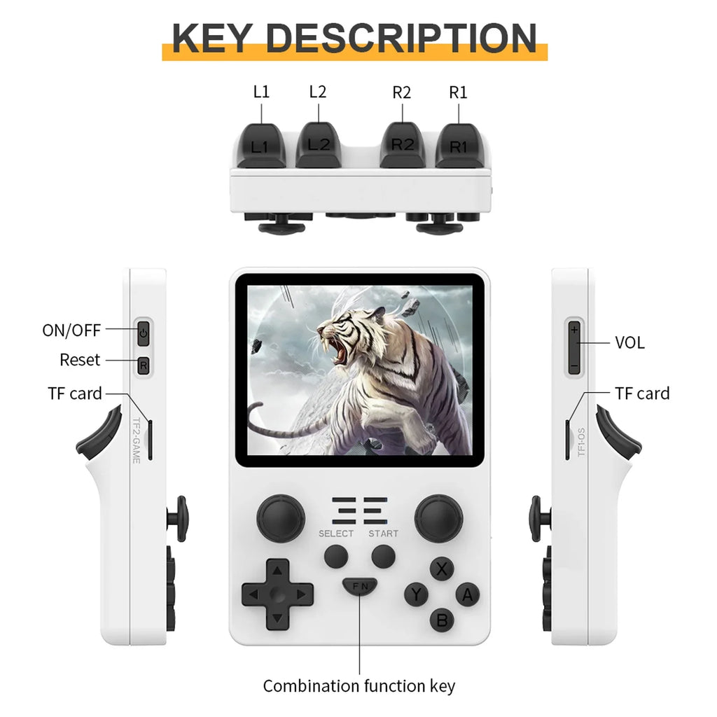 3.5 Console, Game inch Games, RGB20S Screen 15000+ Source Open System, IPS