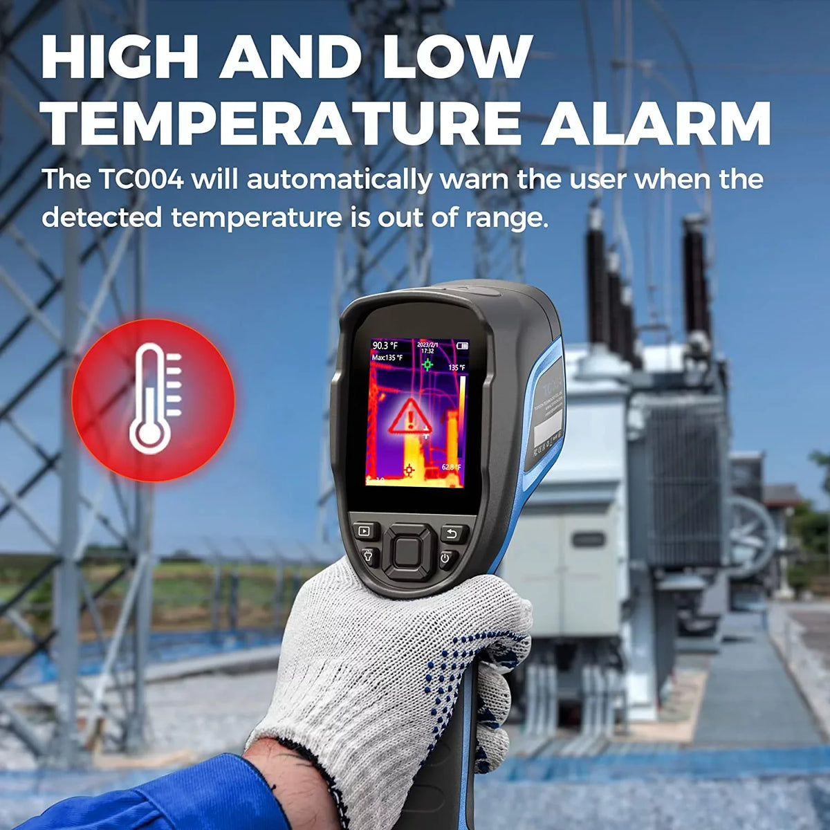 x Life TC004 192 12-Hour Camera IR Infrared Handheld 256 High TOPDON Camera, Thermal Thermal Battery Imaging Resolution Camera